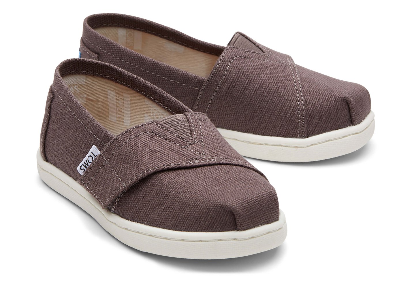 Toms Espadryle Dziecięce Brązowe - Alpargata Tiny Płócienne - 94BVNRCUX